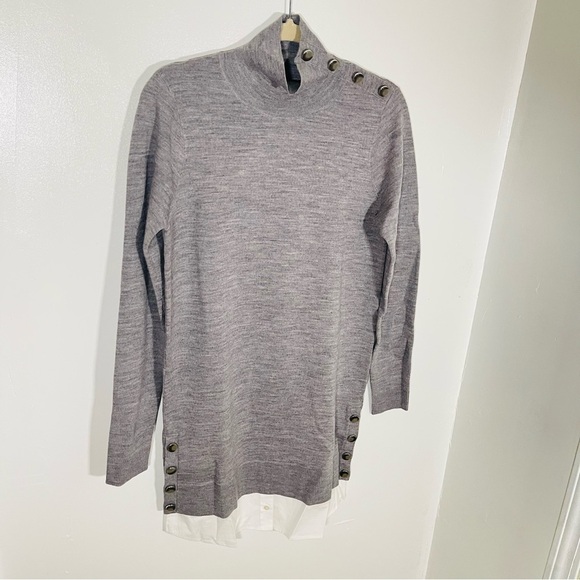 Veronica Beard Soval Layered Sweater Dress Wool Size Small - Picture 5 of 9